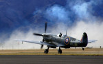 [Obrázek: Letecký bojový simulátor Spitfire Mk.IX v Praze]